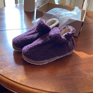 LL Bean cozy slipper bootie pile fleece wools